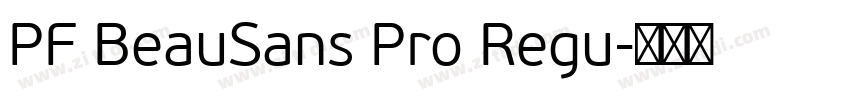 PF BeauSans Pro Regu字体转换